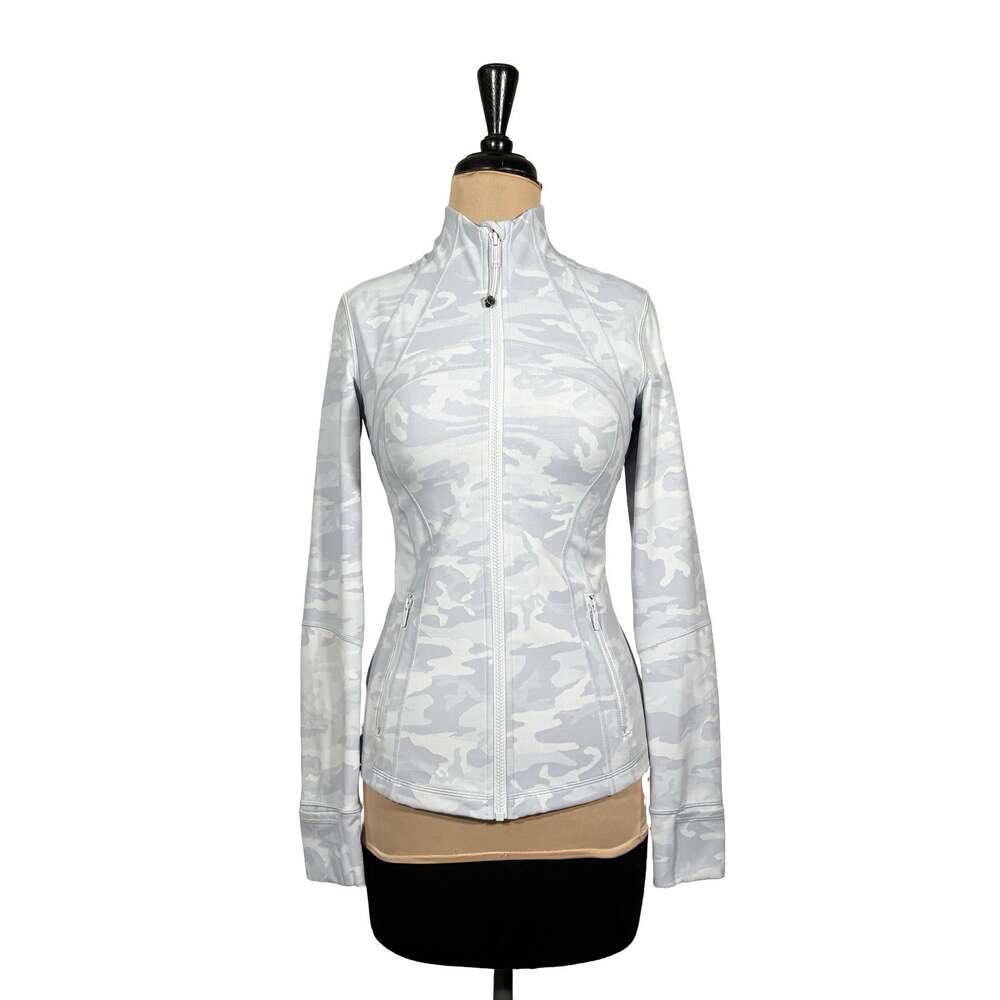Lululemon Define Jacket Luxtreme Incognito Camo Jacquard Alpine White Size 6